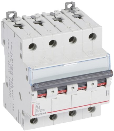 Выключатель автоматический Legrand DX3-E 10000 4п 4А B 16кА картинка